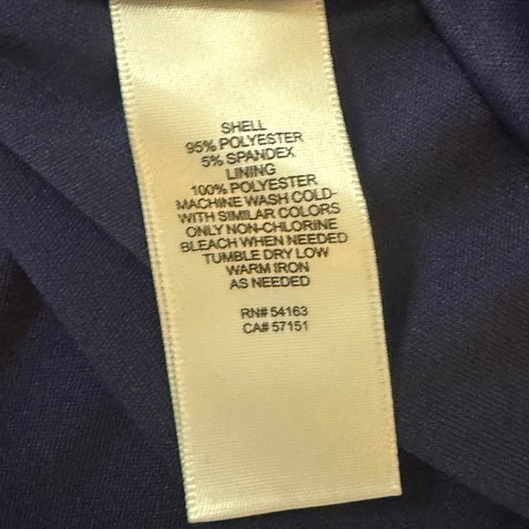 Eliza J Navy Floral Fit & Flare Dress with Pink and Cream Blooms - Picture 8 of 9